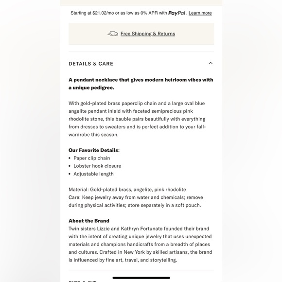 NWOT Lizzie Fortunato Atelier Necklace - Picture 4 of 4